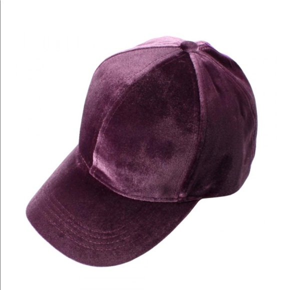 C.C High Ponytail Velvet Color Violet Baseball Cap - Picture 2 of 5